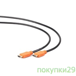 Кабель Кабель HDMI Gembird/Cablexpert, 3.0м, v1.4, 19M/19M, серия Lihgt, черный, позол.разъемы, экран (CC-HDMI4L-10)