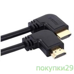 Кабель VCOM CG513T-5M Кабель HDMI 19M/M-Два угловых коннектора 5м, 1.4V