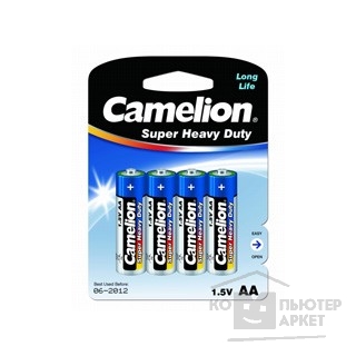 Батарейка Camelion R 6 Blue BL-4 (R6P-BP4B, батарейка,1.5В)
