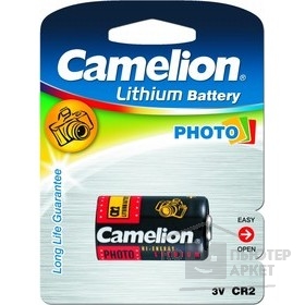 Батарейки Camelion  CR2  BL-1 (CR2-BP1, батарейка фото,3В)