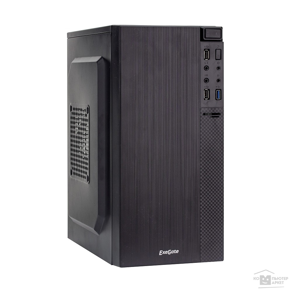 Корпуса Exegate EX277804RUS Корпус Minitower BAA-104U Black, mATX,<AAA350, 80mm>, 2*USB+1*USB3.0, Audio