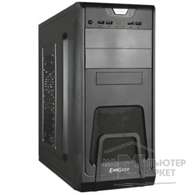 Корпуса Exegate EX278394RUS Корпус Miditower Exegate CP-603 Black, ATX,<без БП>, 2*USB+2*USB3.0, Audio