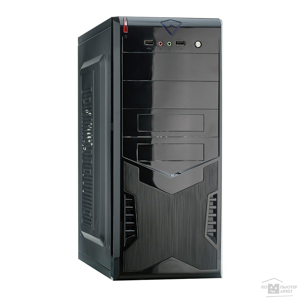 Корпуса Exegate EX280385RUS Корпус Miditower Exegate CP-604 Black, ATX,<без БП>, 2*USB, Audio