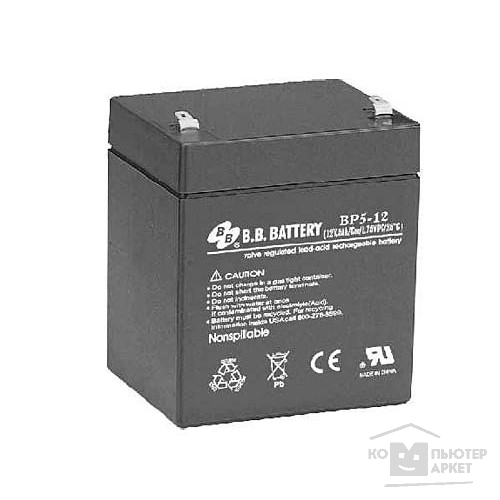 батареи B.B. Battery Аккумулятор BP5-12 (12V 5Ah)