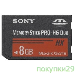 Карта памяти  Memory Stick Pro Duo Hi-Speed 8 Gb Sony (MS-HX8A/BT1/K/B)