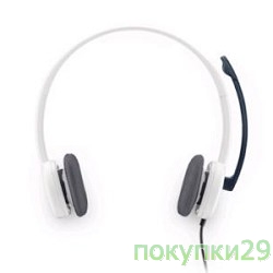 Наушники, микрофоны 981-000350  Logitech Stereo Headset (Borg) H150 white