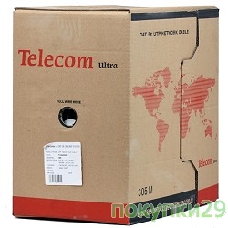 Кабель Telecom Кабель Ultra Base UTP кат.5e 4 пары (305м) (0.48mm) CCA TUS44048E