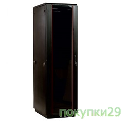 Монтажное оборудование ЦМО! Шкаф телекоммуникационный напольный 42U (600x600) дверь стекло, цвет чёрный (ШТК-М-42.6.6-1ААА-9005) (3 коробки)