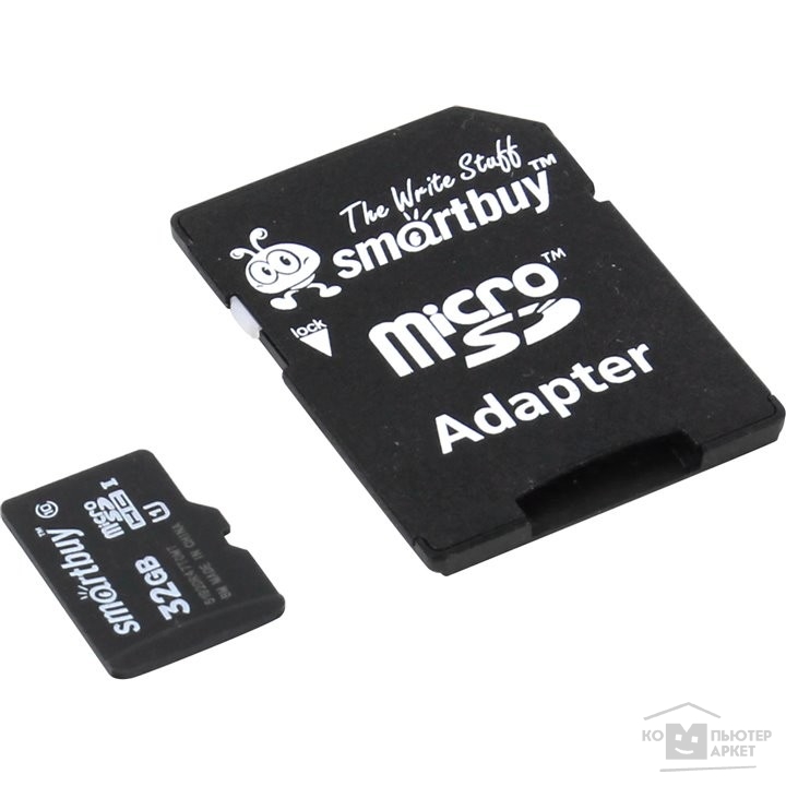 Карта памяти  Micro SecureDigital 32Gb Smart buy SB32GBSDCL10-01