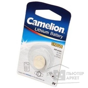 Батарейки  Camelion CR1616 BL-1 (CR1616-BP1, батарейка литиевая,3V)