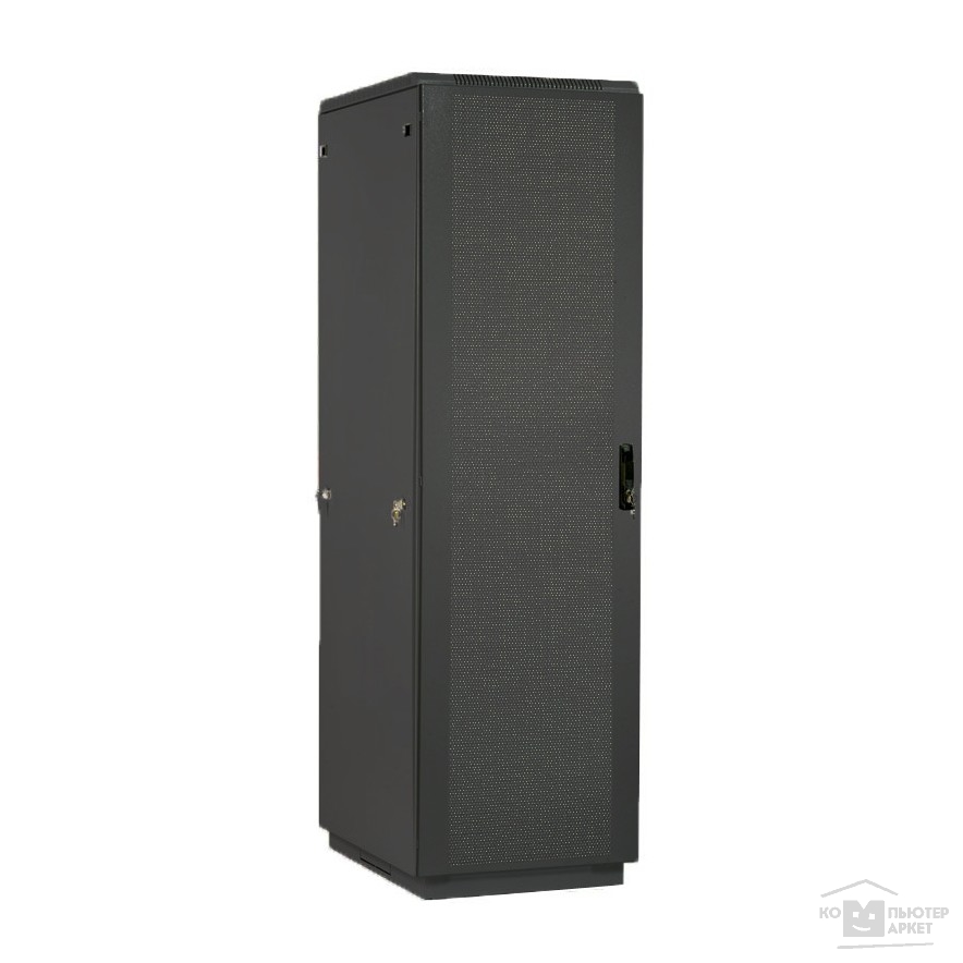 Монтажное оборудование ЦМО Шкаф телекоммуникационный напольный 42U (600 х 1000) дверь перфорированная 2 шт., цвет чёрный(ШТК-М-42.6.10-44АА-9005)