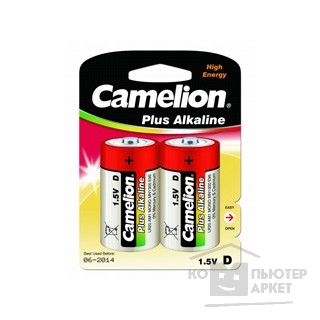 Батарейки Camelion..LR20 Plus Alkaline BL-2 (LR20-BP2, батарейка,1.5В)
