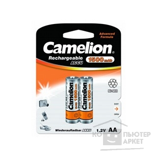 Аккумулятор Camelion   AA-1500mAh Ni-Mh BL-2 (NH-AA1500BP2, аккумулятор,1.2В)