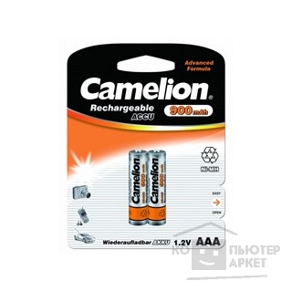 Аккумулятор Camelion   AAA- 900mAh Ni-Mh BL-2 (NH-AAA900BP2, аккумулятор,1.2В)