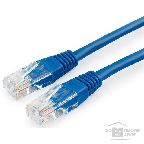 Коммутационный шнур Cablexpert Патч-корд медный UTP PP10-2M/B кат.5, 2м, литой, многожильный (синий)