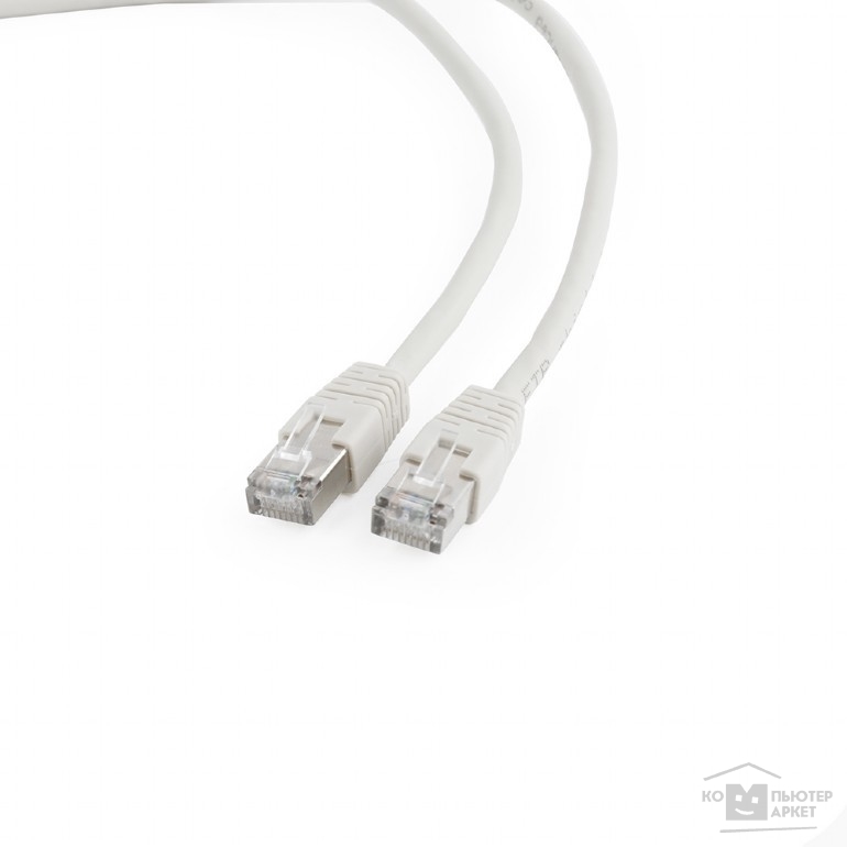 Коммутационный шнур Cablexpert Патч-корд FTP PP6-10M кат.6, 10м, литой, многожильный (серый)