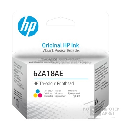 Расходные материалы Печатающая головка HP 6ZA18AE черный для HP InkTank 100/300/400 SmartTank 300/400/500/600 SmartTankPlus 550/570/650
