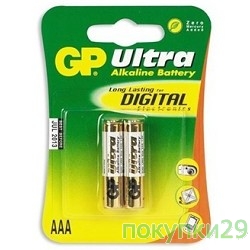 Батарейка Эл. пит. GP 24AU-CR2 Ultra AAA,  (2 шт. в уп-ке)