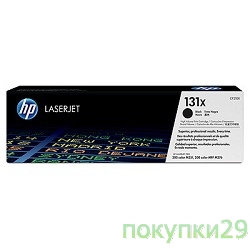 Картридж CF210X HP Hewlett-Packard Черный HP 131X Black LaserJet Toner Cartridge