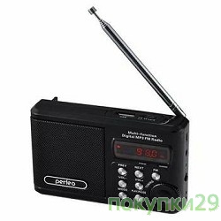 Радиоприемники Perfeo мини-аудио Sound Ranger, FM MP3 USB microSD In/Out ридер, BL-5C 1000mAh, черный (PF-SV922BK)