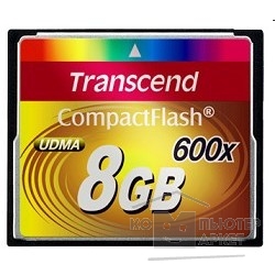 Карта памяти  Compact Flash 8Gb Transcend, High Speed (TS8GCF600) 600-x
